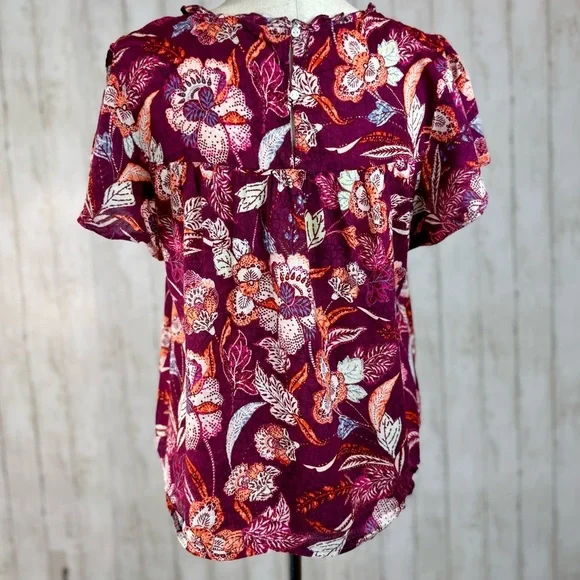 Old Navy | Floral Peasant Blouse – Size M - Picture 9 of 14